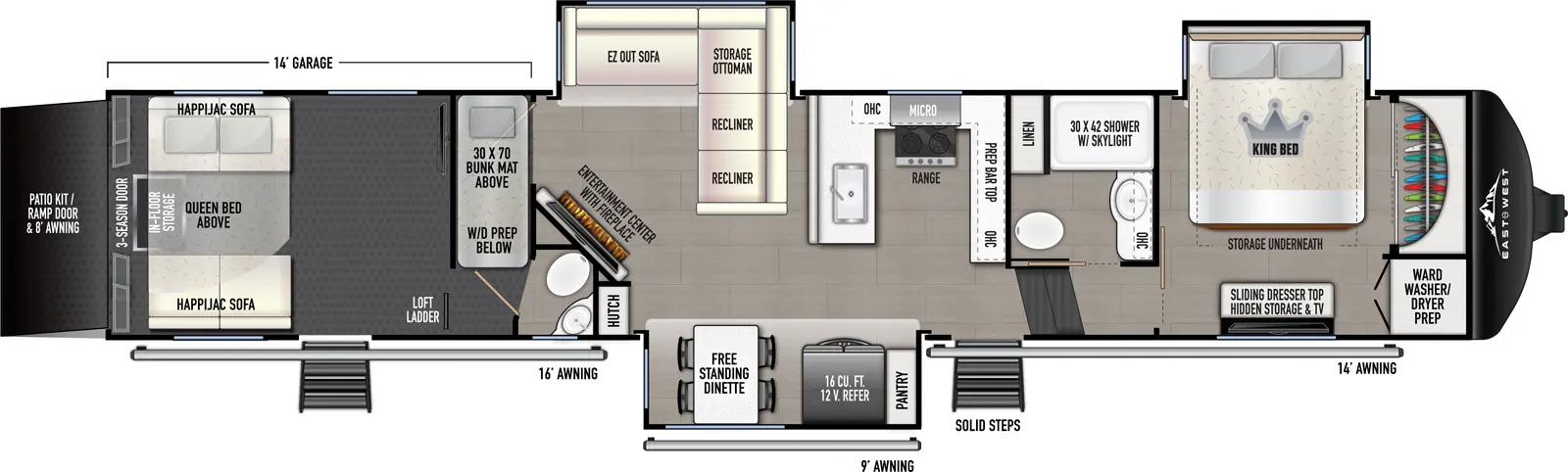 Takoda 397TH Floorplan